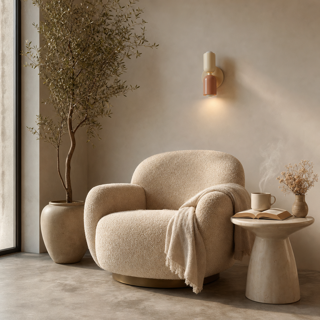 Intérieur cosy avec applique Maison Kika